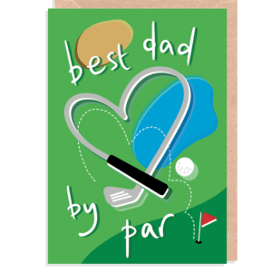 Best Dad Golf Birthday Card