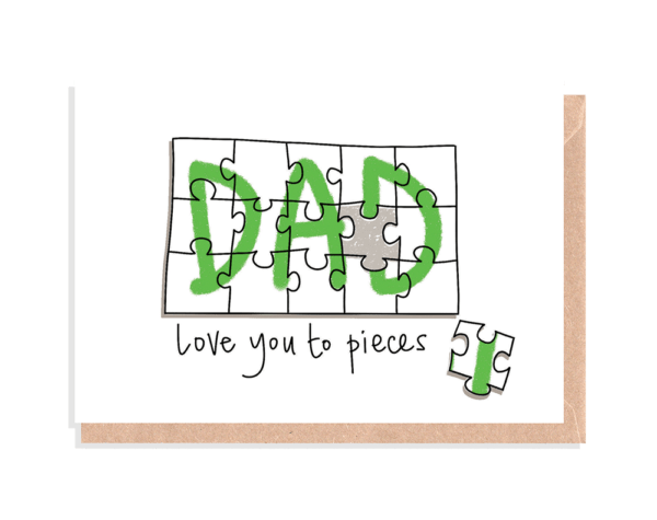 Fathers Day Jigsaw Card