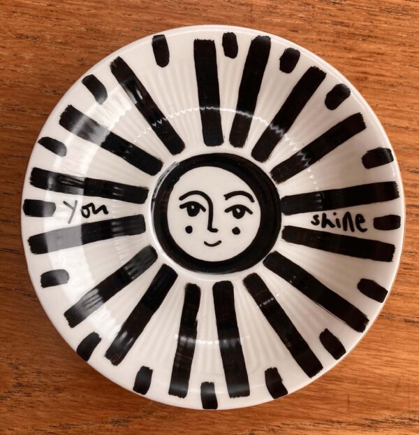 Unique 1 of a kind wall plate - You Shine